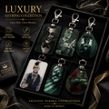 game Horror Eddie Gluskin Outlast Keychain Holder Suitable For Subway Bank Card Bus Card Case Badge Holder Wallet Card Textured