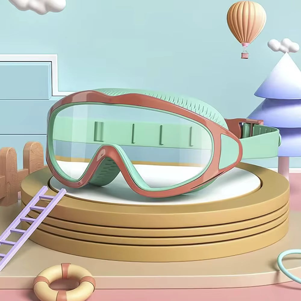 Children's swimming goggles; anti-fog and anti-ultraviolet; wide-angle swimming goggles; waterproof children's pool glasses; sui