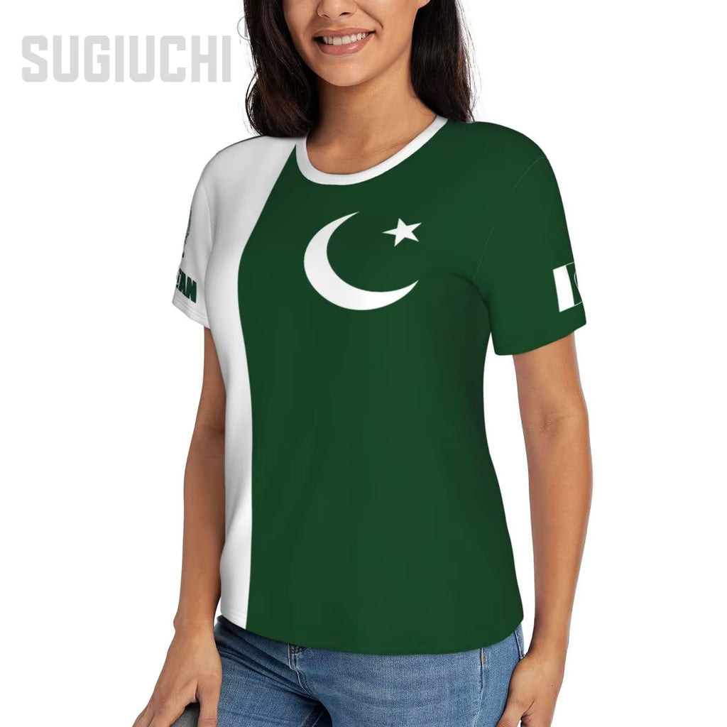 Unisex Nation T-shirt Pakistan Flag Pakistani T-shirts For Men Women Soccer Football Fans Gifts Custom clothes tee