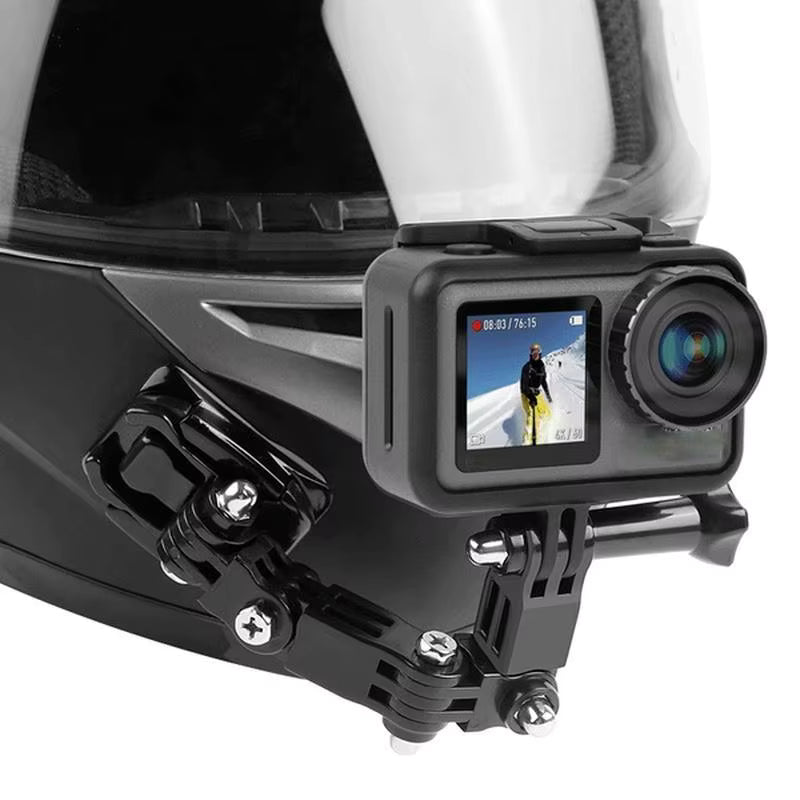 1Pc Motorcycle Helmet Mount Curved Adhesive Arm for Action Camera Accessories