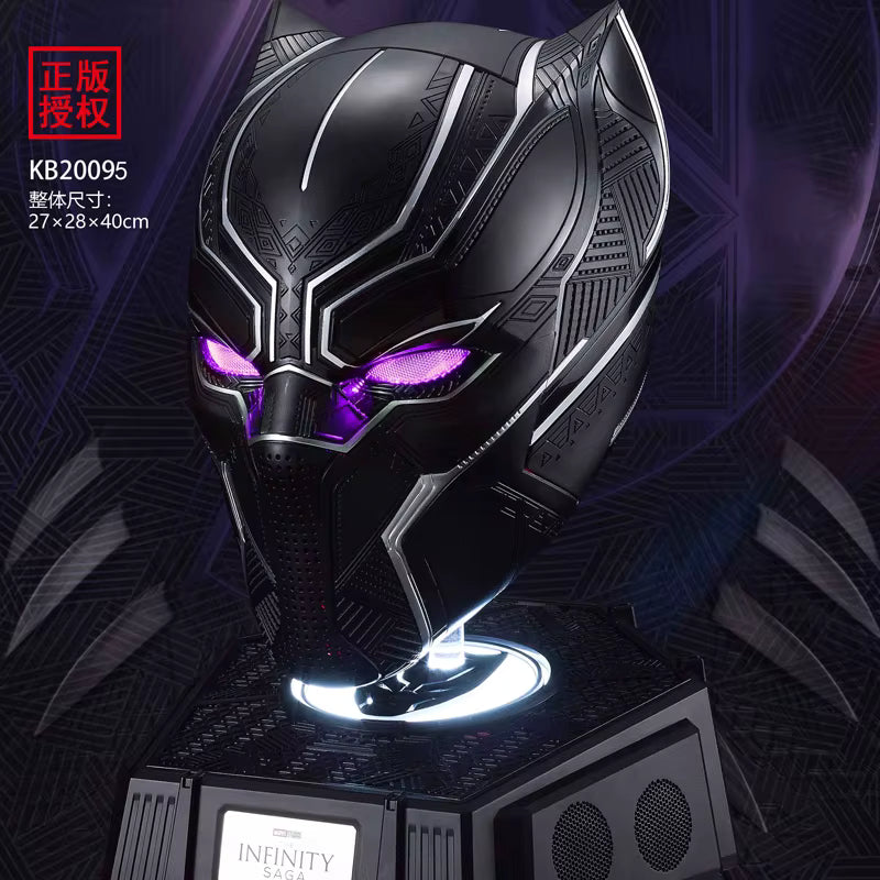 Killerbody 1/1 Scale Black Panther Helmet Wearable Cosplay Mask LED Eyes Marvel Avengers Cosplay Collection Display