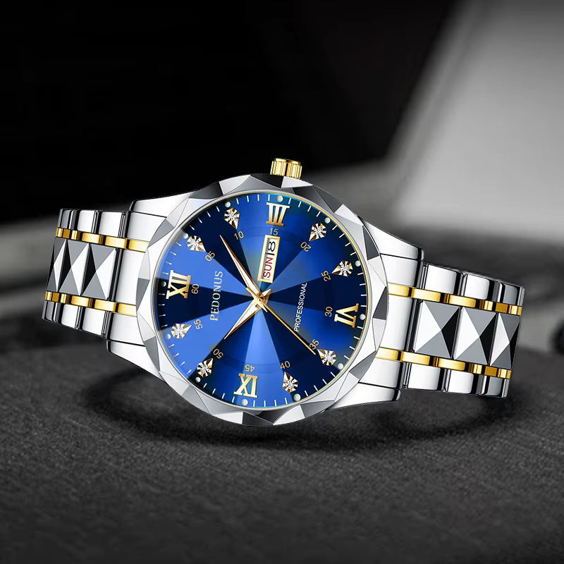 Men's  Luxury Watch Date Calendar Quartz Watch Fashion Business