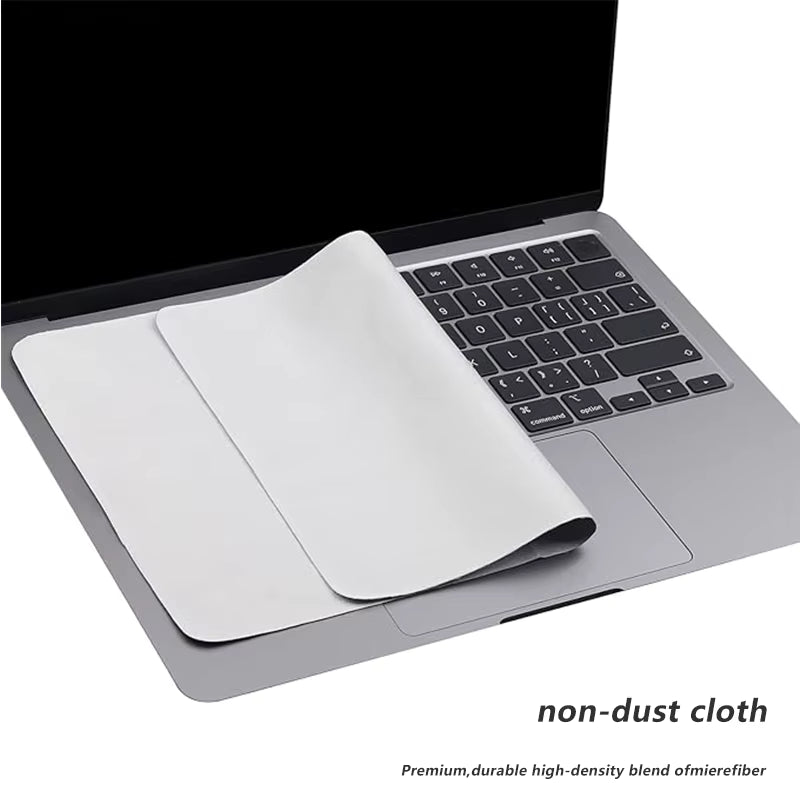 Microfiber Dustproof Cleaning Cloth Notebook Keyboard Cover Laptop Screen Cleaner Kit for MacBook Pro 13/15/16 Inch