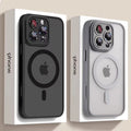 Luxury Matte Armor For Magsafe Magnetic Wireless Charging Case For iPhone 11 12 13 14 15 16 17 Air Pro Max Plus Shockproof Cover