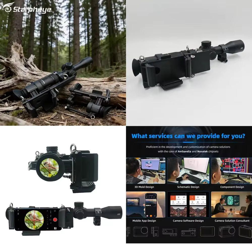 Starpheye FIREFLY Side Shooting Stand Supports Scopes with Diameters of 25.5/30/35mm Action Camera Accessories