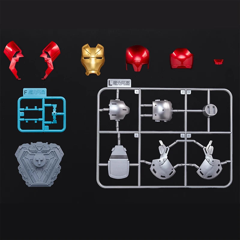 Original Iron Man Helmet Mask 9 Styles War Machine MK16 MK42 MK85 Tony Stark DIY Toys Model Action Figure Assembled Gift
