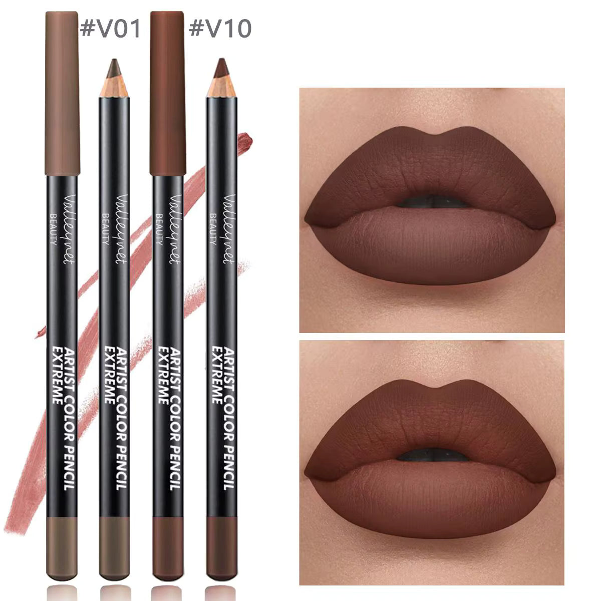 Top On Sale Product Recommendations! 2pcs Lip Liner Makeup Duo:long-lasting,waterproof Matte Formula Is Gentle on Sensitive Skin and Ideal for Light Beige Tones
