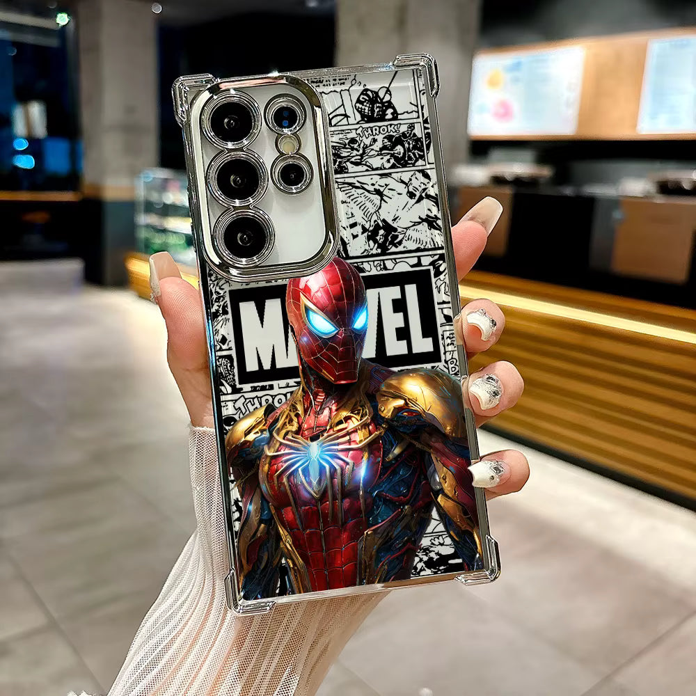 Marvel Spiderman Ironman Comic Case For Samsung Galaxy S26 S25 S26Ultra Edge S24 S23 S22 Plus S21 Ultra FE Soft Phone Back Cover