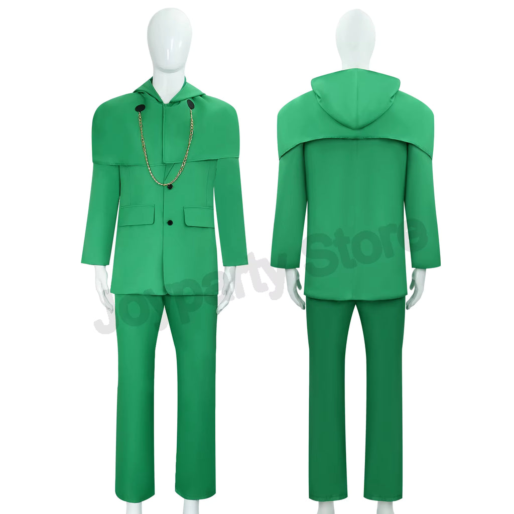 Dr. Victor Doctor Von Downy Subdue Adult Green uniform set Movie Doctor Doom Cosplay Costume mask Halloween Party Outfit