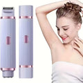 Electric shaver, portable hair removal device, rechargeable electric shaver, painless 2-in-1 dual head shaver