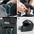Motorcycle Helmet Front Chin Stand Camera Holder for GoPro Hero DJI Osmo Action Insta360 Action Camera Accessorie Helmet Strap