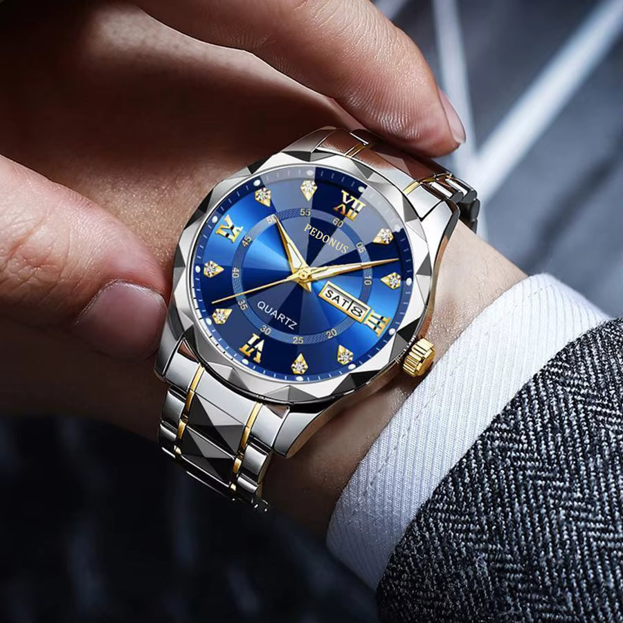 Men's  Luxury Watch Date Calendar Quartz Watch Fashion Business