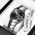 1/2pcs Couples Dial Cutting Quartz Watch Business Fashion Analog Calendar Wrist Watch Valentines Gift For Men Women Date Watch
