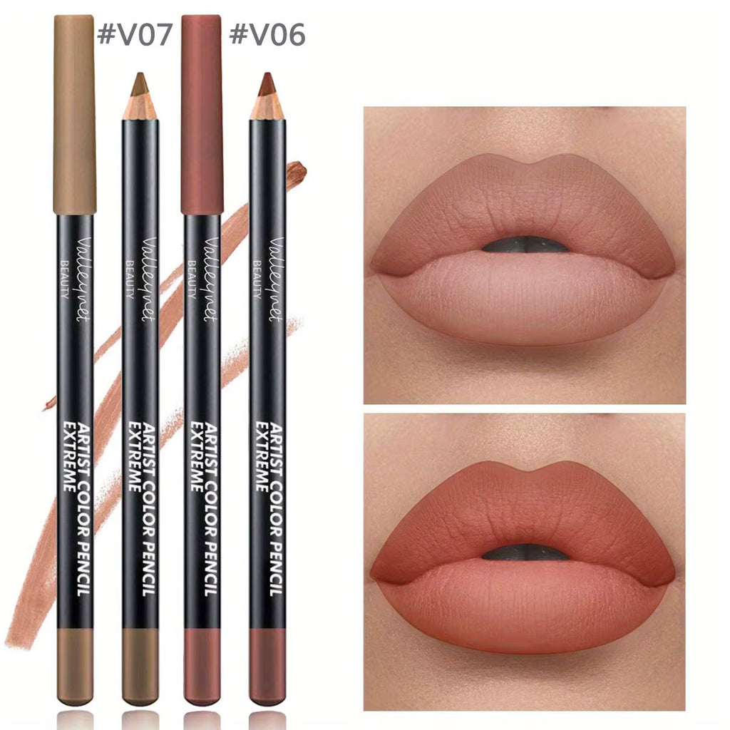 Top On Sale Product Recommendations! 2pcs Lip Liner Makeup Duo:long-lasting,waterproof Matte Formula Is Gentle on Sensitive Skin and Ideal for Light Beige Tones