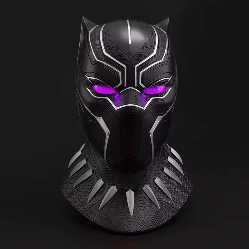 Killerbody 1/1 Scale Black Panther Helmet Wearable Cosplay Mask LED Eyes Marvel Avengers Cosplay Collection Display