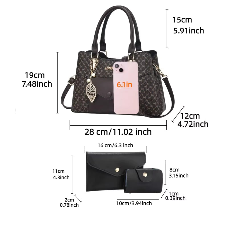 high-end textured large-capacity commuter tote bags, luxury women's bag series with color-blocking crossbody bags