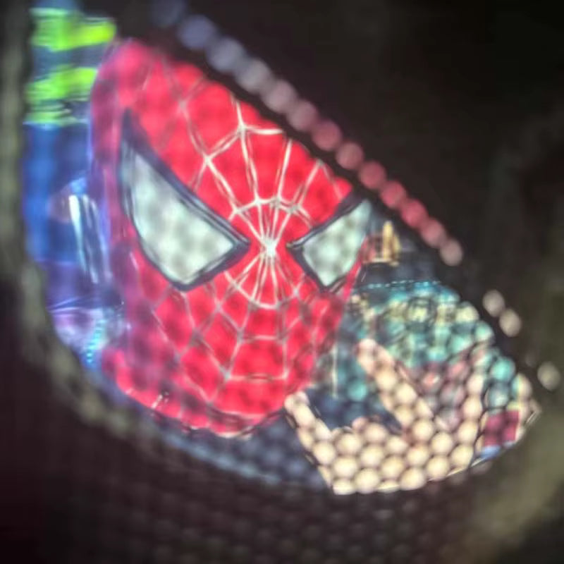 Amazing Spider Man Figure Mask Wearable Headgear Helmet With Ring Control Eye Light Cosplay Props Collection Model Toy Gift 1:1