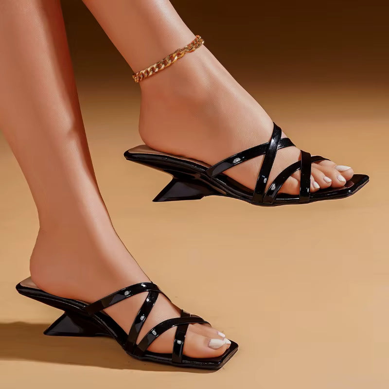 Women's summer high-heeled shoes silver small size sandals Roman shoes elegant small low heels thick and thin