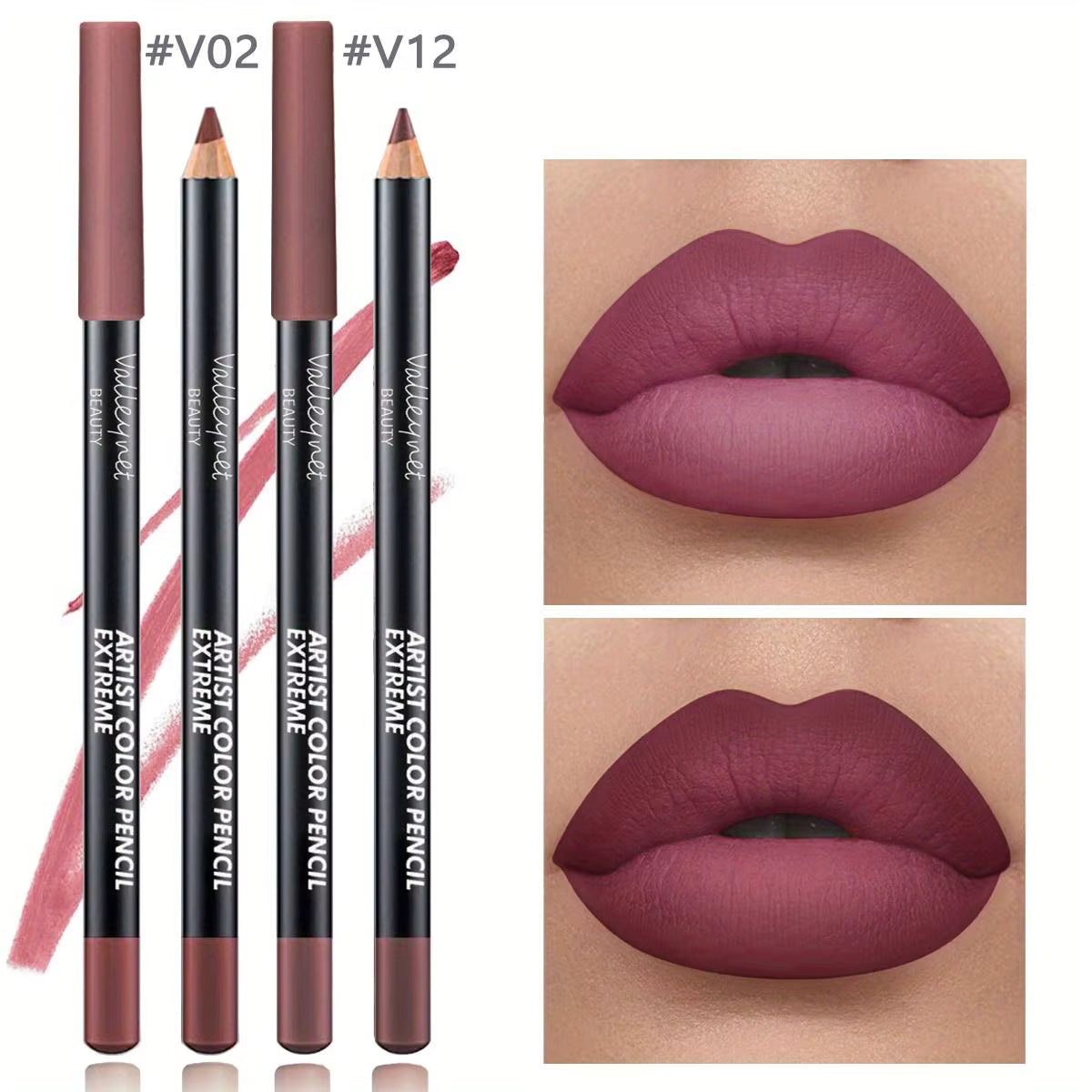 Top On Sale Product Recommendations! 2pcs Lip Liner Makeup Duo:long-lasting,waterproof Matte Formula Is Gentle on Sensitive Skin and Ideal for Light Beige Tones