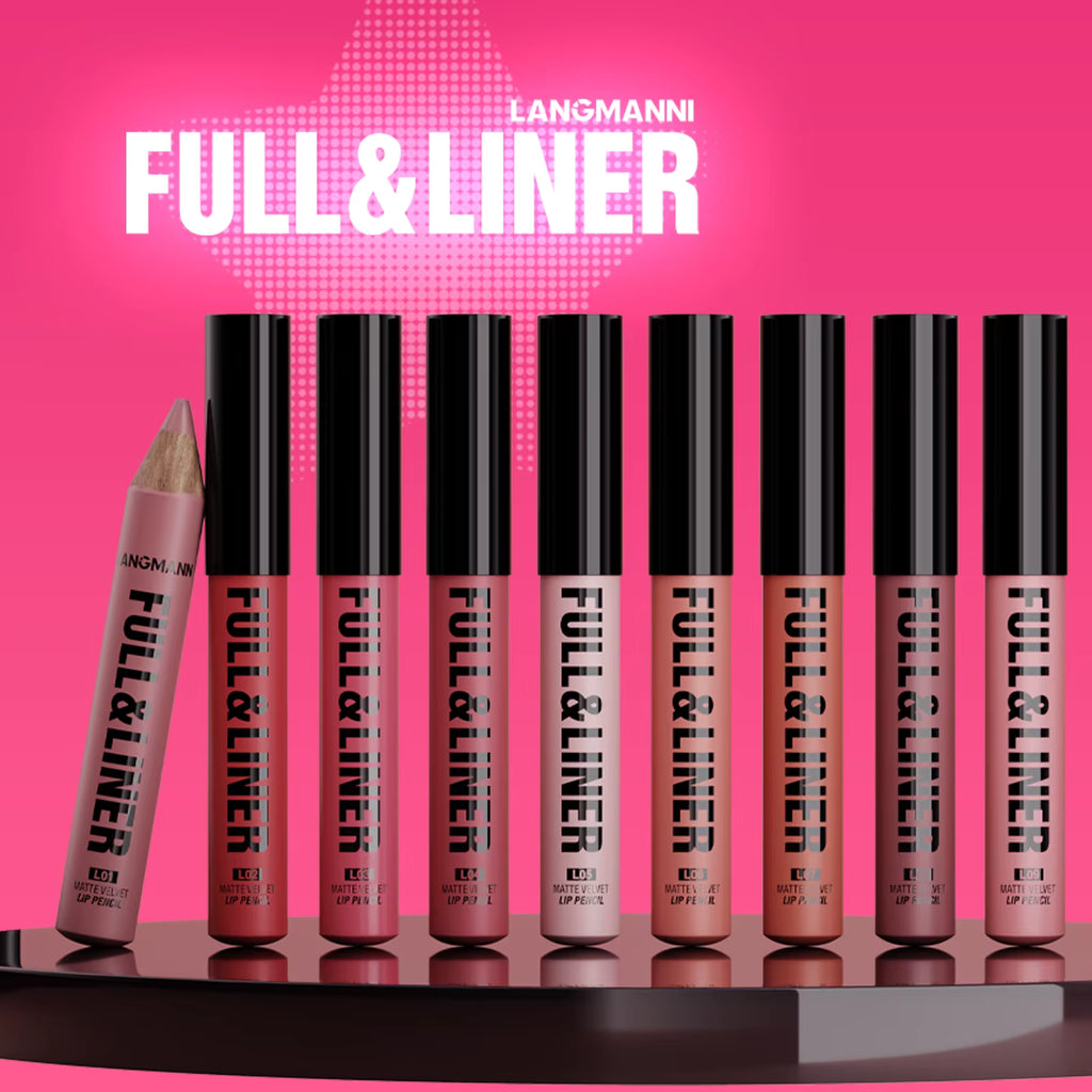Top On Sale Product Recommendations! 12 Colors Wooden Matte Lip Liner Pencil Nude Brown Matte Long-lasting Waterproof Lip Contour Makeup