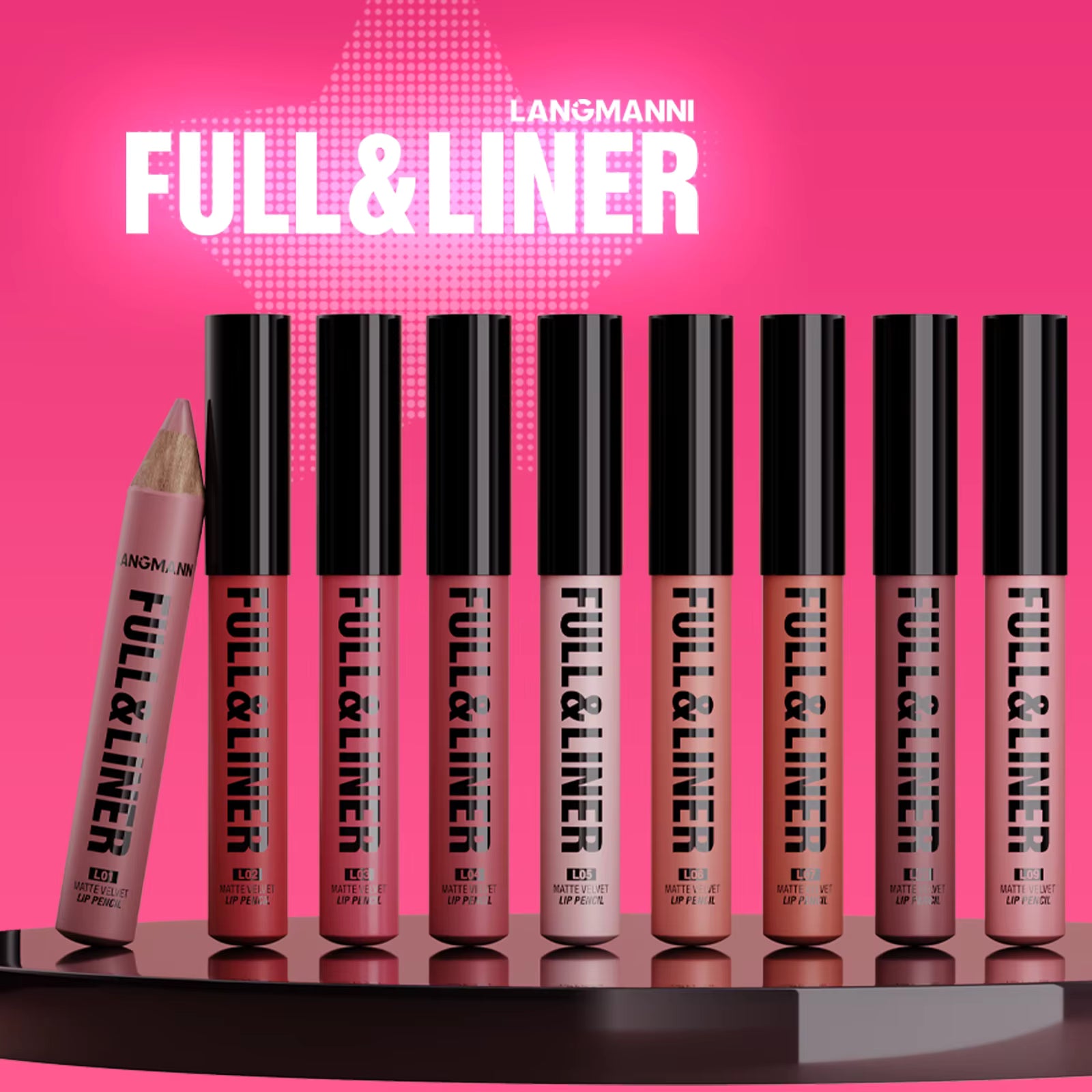 Top On Sale Product Recommendations! 12 Colors Wooden Matte Lip Liner Pencil Nude Brown Matte Long-lasting Waterproof Lip Contour Makeup