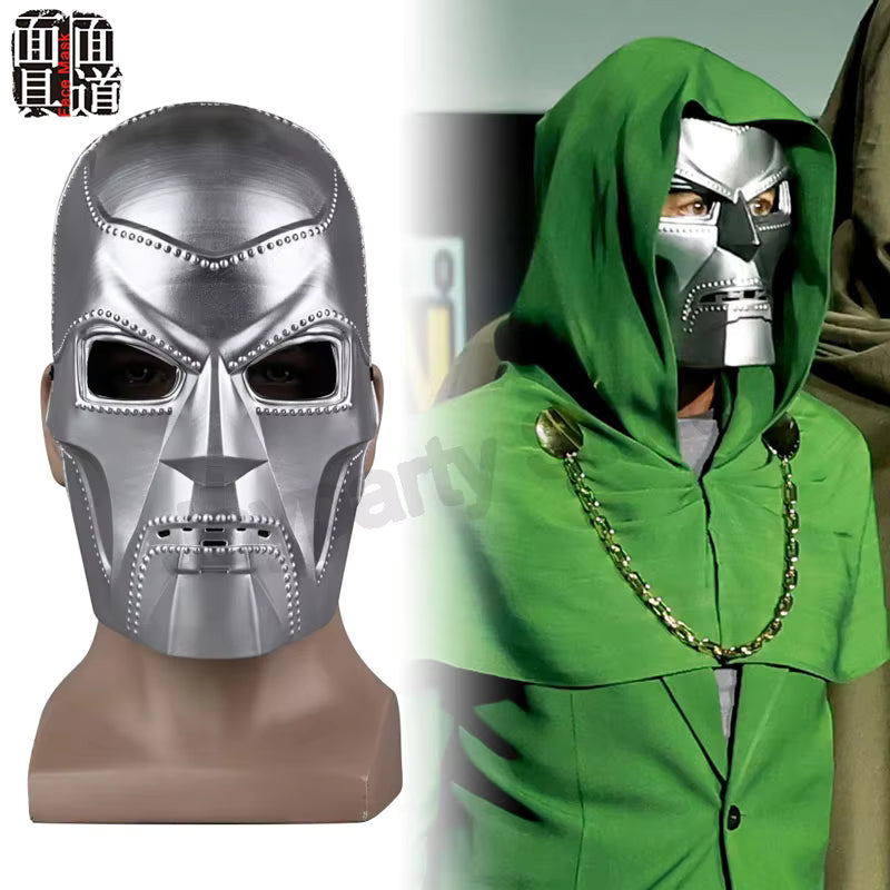 Dr. Victor Doctor Von Downy Subdue Adult Green uniform set Movie Doctor Doom Cosplay Costume mask Halloween Party Outfit