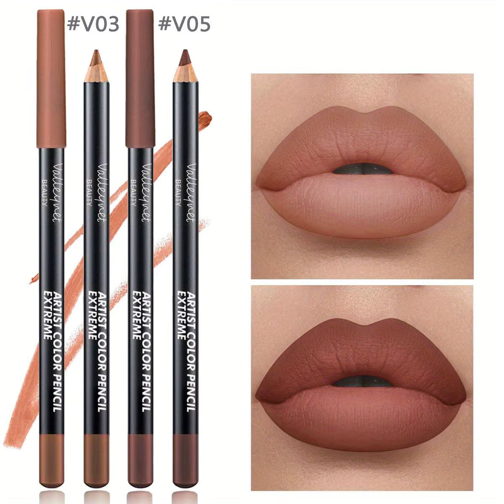 Top On Sale Product Recommendations! 2pcs Lip Liner Makeup Duo:long-lasting,waterproof Matte Formula Is Gentle on Sensitive Skin and Ideal for Light Beige Tones
